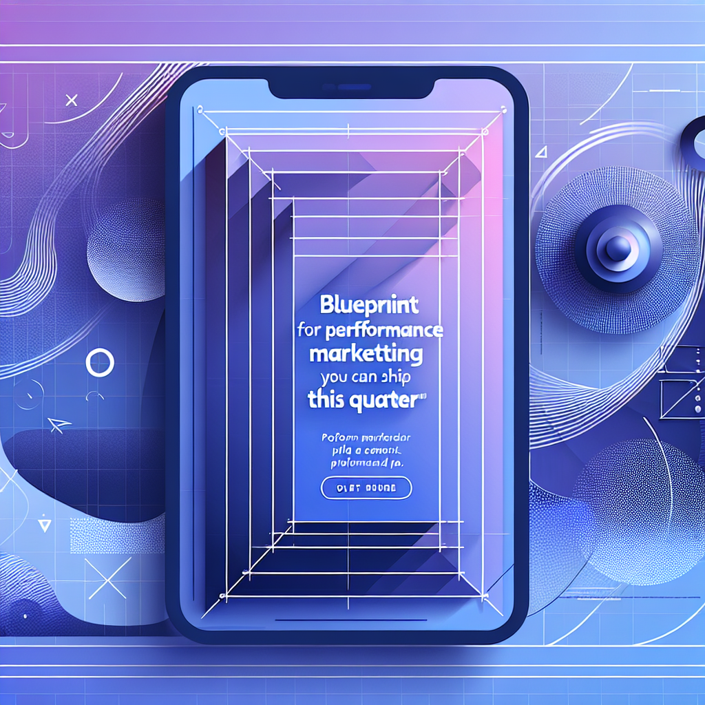 Blueprint for Performance Marketing You Can Ship This Quarter