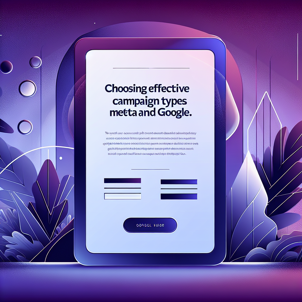 The smart way to choose Meta and Google campaign types that convert