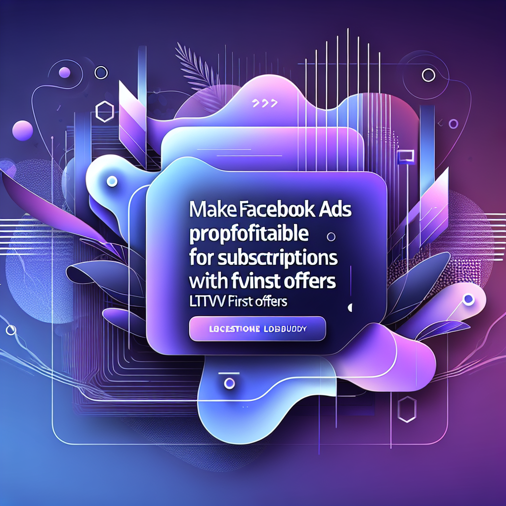 Make Facebook ads profitable for subscriptions with LTV first offers