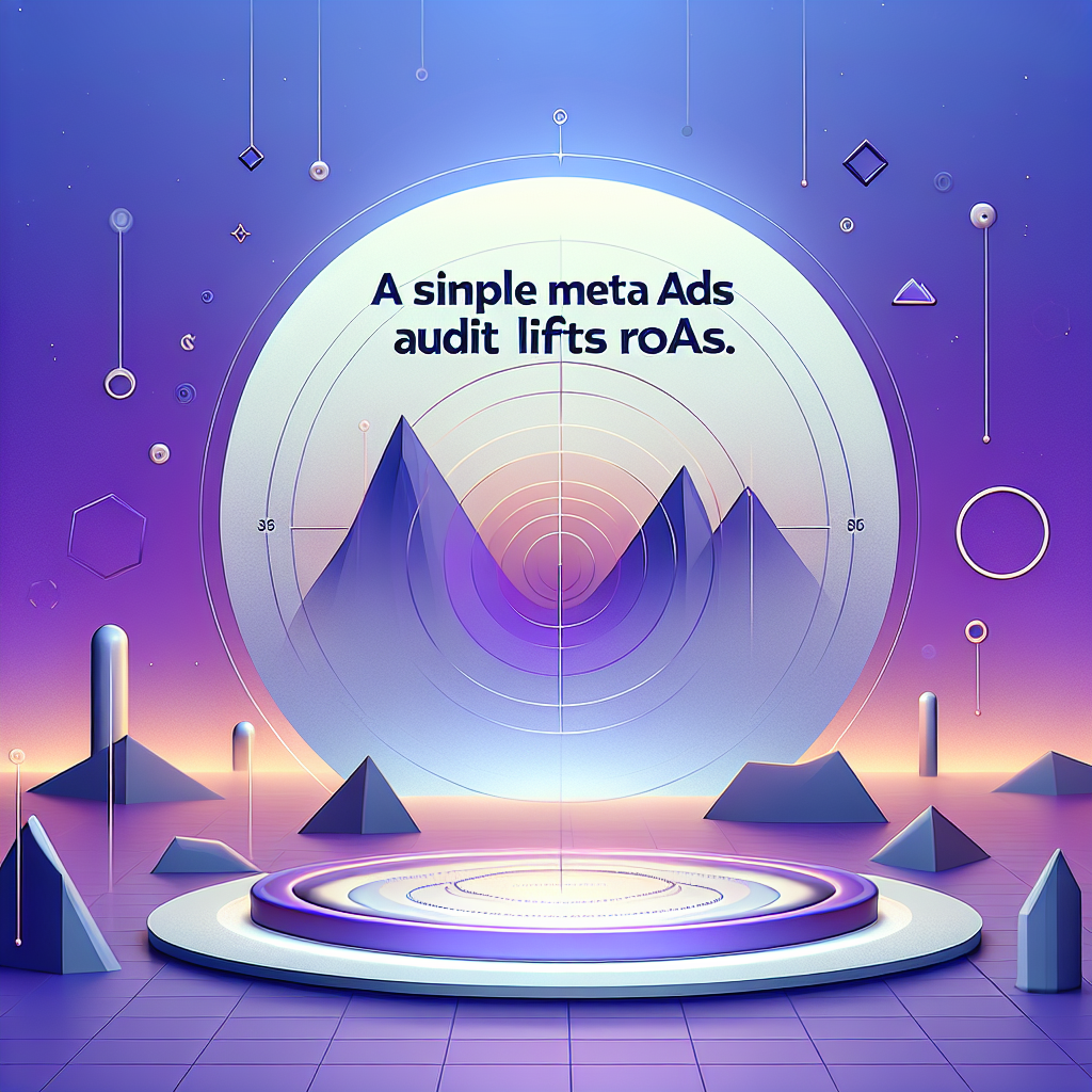 A Simple Meta Ads Audit that Lifts ROAS