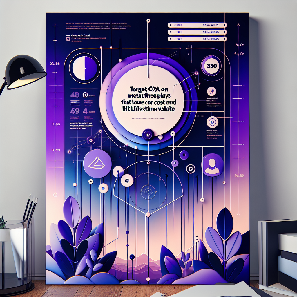 Target CPA on Meta three plays that lower cost and lift lifetime value