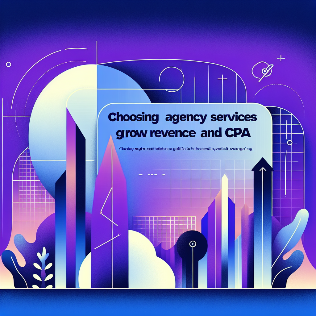 Choose agency services that grow revenue and cut CPA