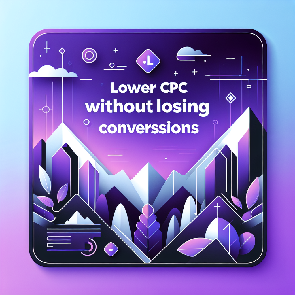 Lower CPC Without Losing Conversions